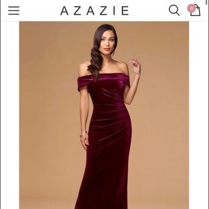 Blush Mark Sweet Thing Cabernet Velvet Maxi Dress